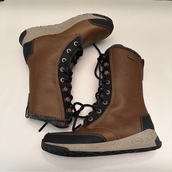 Chaco Women's Borealis Tall Waterproof Boot in Fossil NWOB Size 6 - Picture 2 of 7